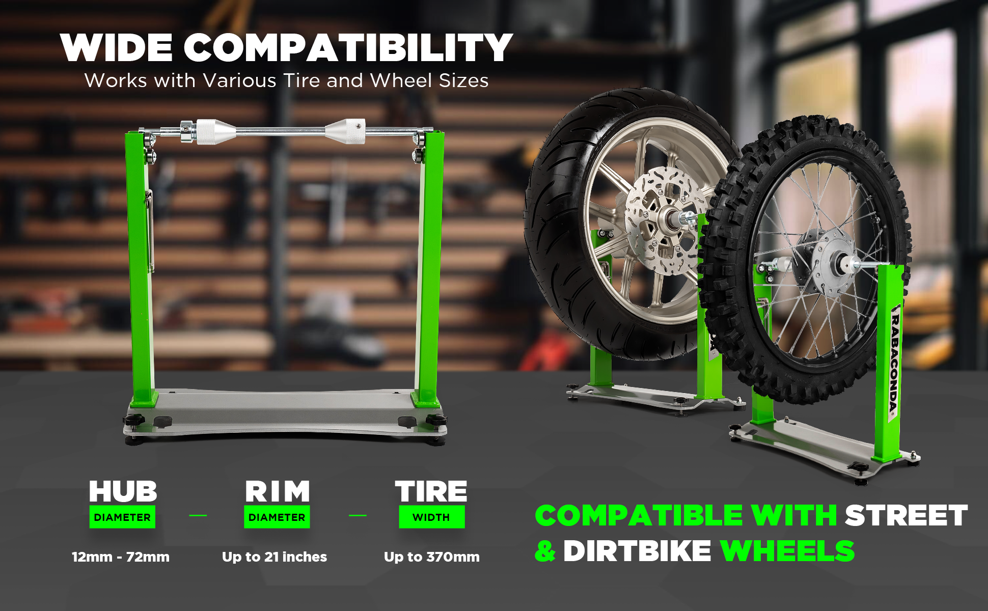 Equilibratrice per gomme da moto