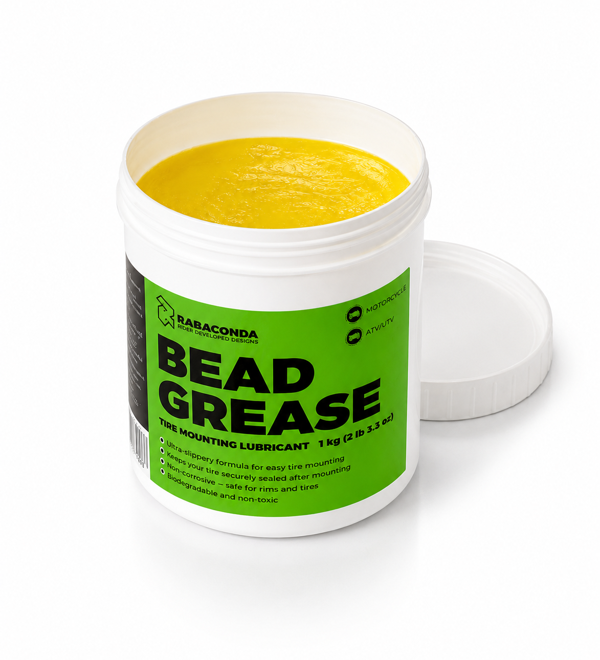 Rabaconda Bead Grease Lubricant in use